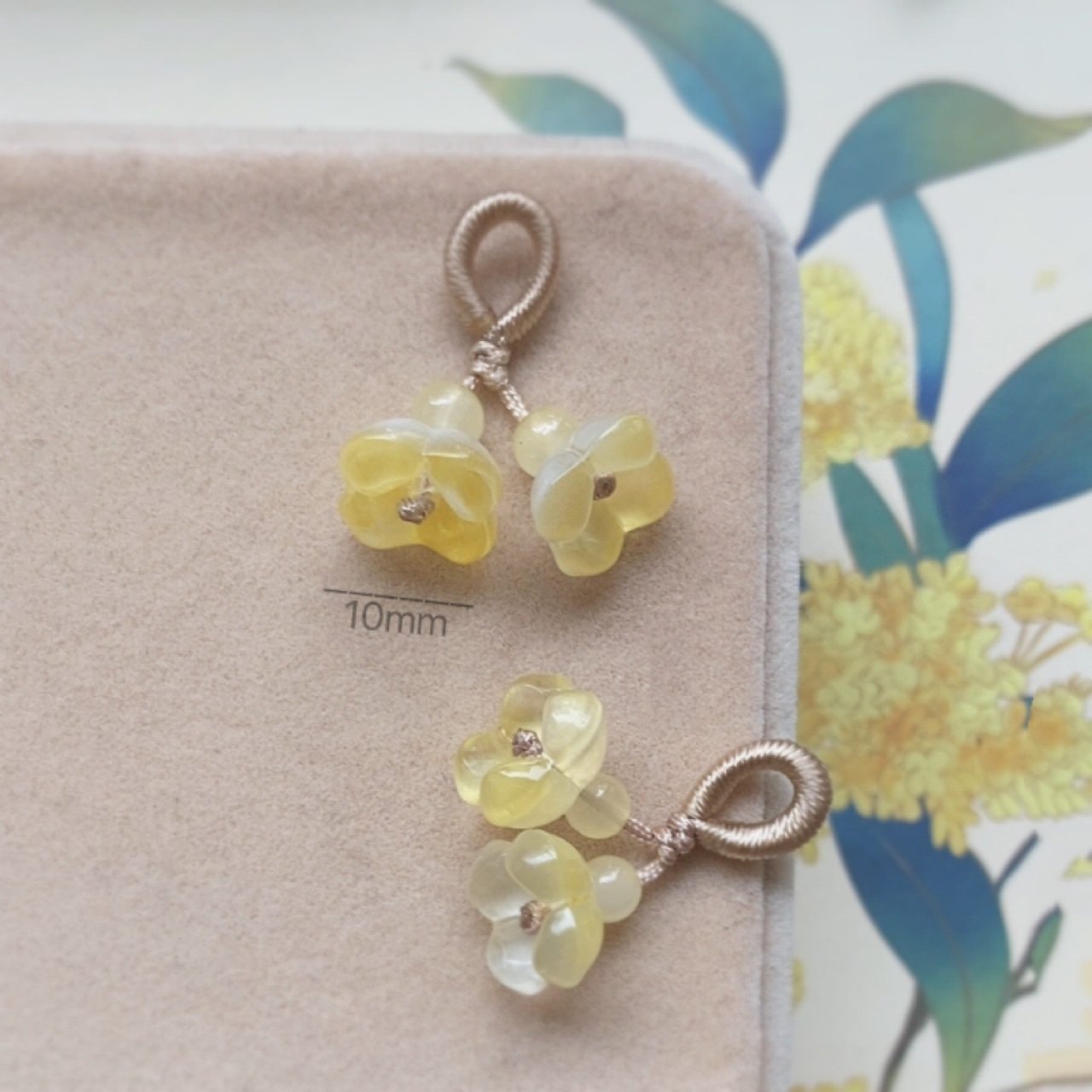 Wholesale osmanthus pendant bracelet small pendant handmade diy accessories small slip lady gentle style bracelet beads