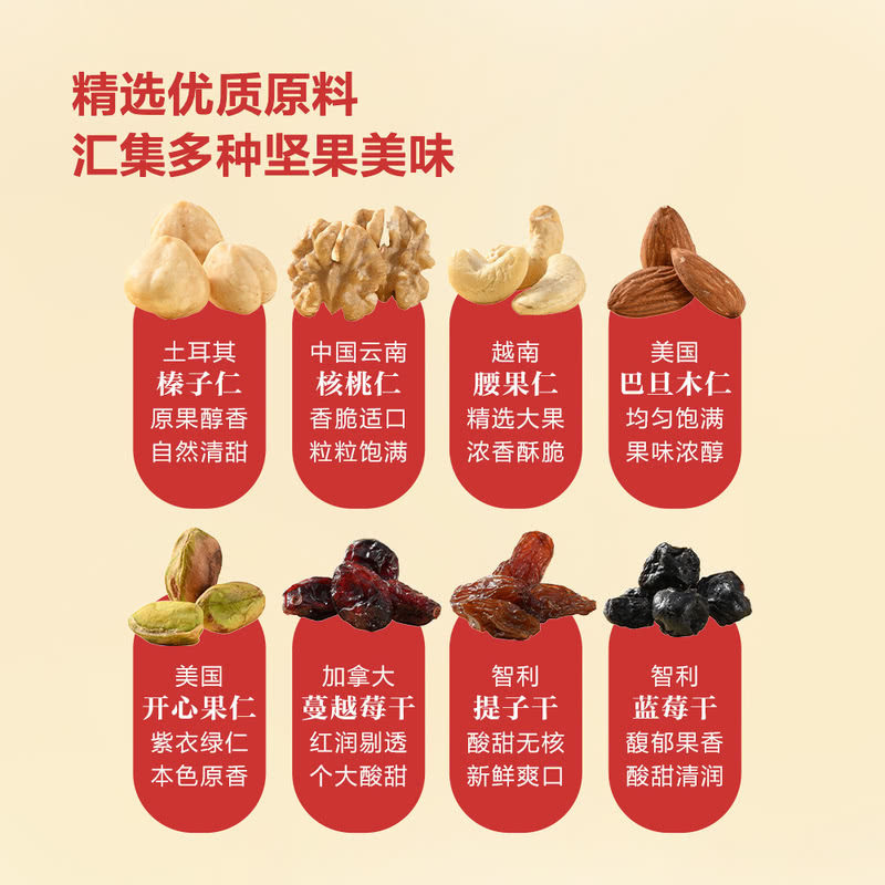 Sam's Supermarket Purchasing Agent mm Daily Nuts Whole Box 30 Bags of Hazelnuts, Walnuts, Cashews, Almonds, Pistachios, Dried Berries