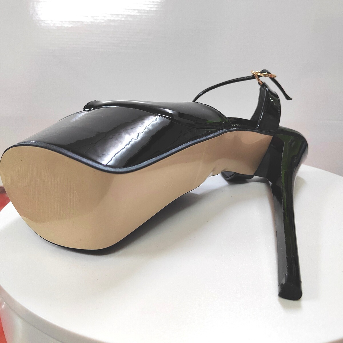 Giày cao gót nữ gót nhọn 19cm mũi tròn phối màu da báo — Bạc, Đỏ, Hoa hồng, Họa tiết da báo nguyên chất