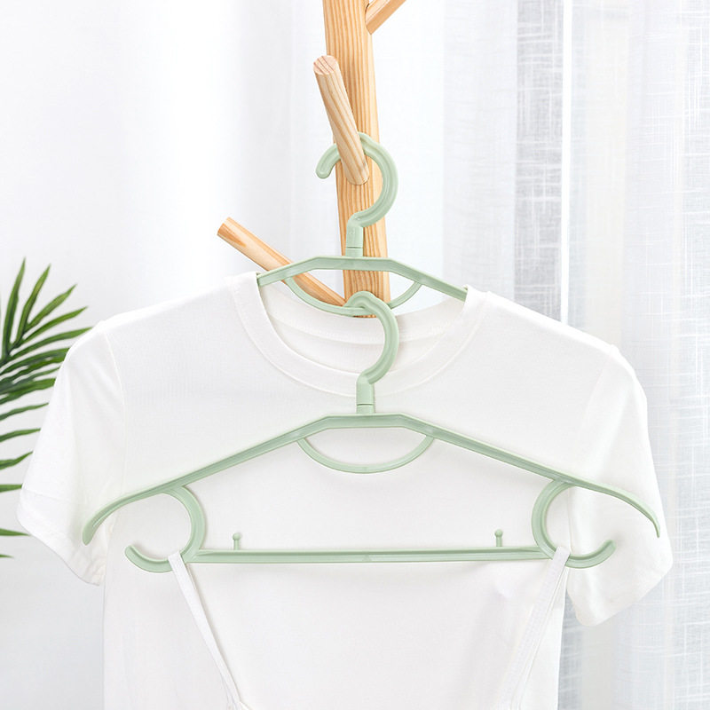 Non-Slip Clothes Hanger Household Clothes Hanging Seamless Anti-Shoulder Corner Clothes Hanger for Dormitory Student Clothes Support Clothes Hanger