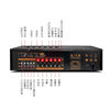 Qisheng AV-115 fixed resistance Bluetooth home power amplifier professional high-power KTV professional subwoofer home theater A