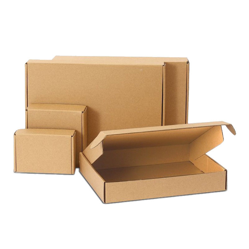 21CM wide white cardboard corrugated aircraft box in stock wholesale express packaging box manufacturers thickened kraft paper aircraft box