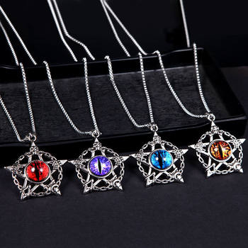 Necklace boy's trendy luminous all-match pendant personality jewelry domineering eye accessories luminous hip hop Hip Hop Hip Hop Hip hop