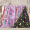 Ready Stock Flannel Blanket Nap Blanket Glow-In-The-Dark Blanket Cartoon Blanket Blanket Halloween Christmas Glow-In-The-Dark Blanket Wholesale