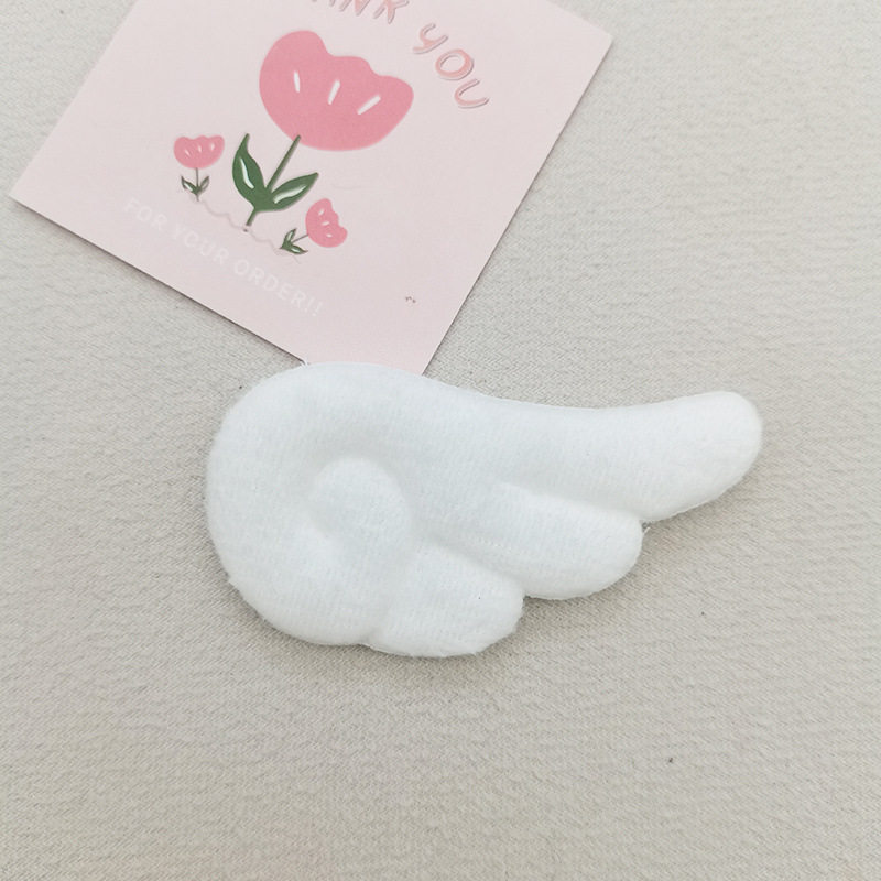 厂家超柔双面天使翅膀diy儿童袜子服装玩具辅料装饰布艺翅膀配件
