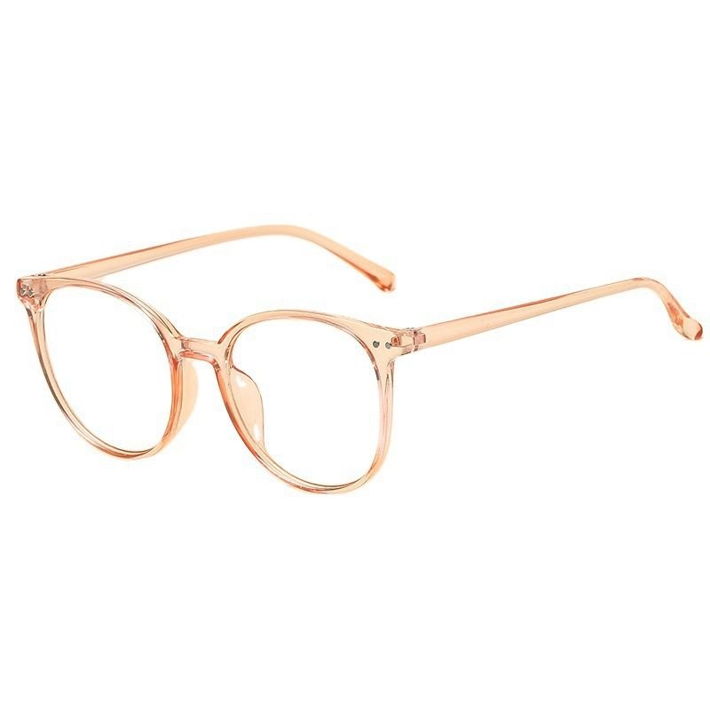 Literary round frame anti-blue light glasses women's foreign trade cross-border quick sale flat frame trend retro myopia frame wholesale