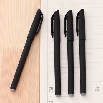 Advertising Pen Custom-Made Gel Pen Signature Pen Office Study Bullet Tip Black Carbon Pen Gift Pen Smooth and Quick-Drying