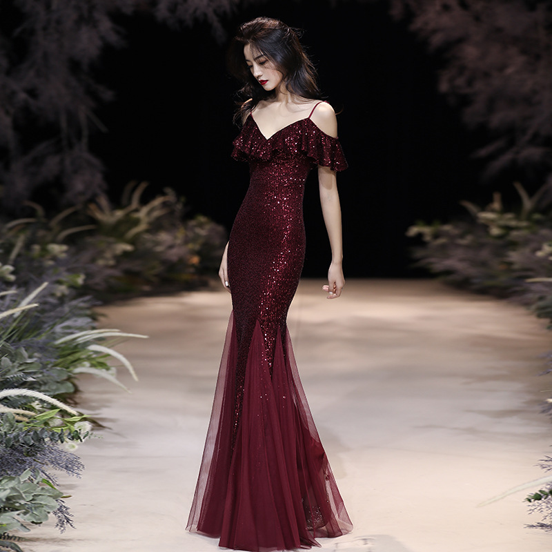 (Mới) Mã K0173 Giá 1380K: Váy Đầm Liền Thân Dự Tiệc Nữ Xutyy Dáng Ôm Body Gợi Cảm Sexy Hàng Mùa Xuân Thu Đông Dùng Trong Lễ Cưới Kiểu Đuôi Cá Thời Trang Nữ Ngày Cưới Chất Liệu G04 Sản Phẩm Mới, (Miễn Phí Vận Chuyển Toàn Quốc).