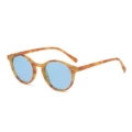 Light Yellow Tortoiseshell Frame Blue Lens Polarized C5