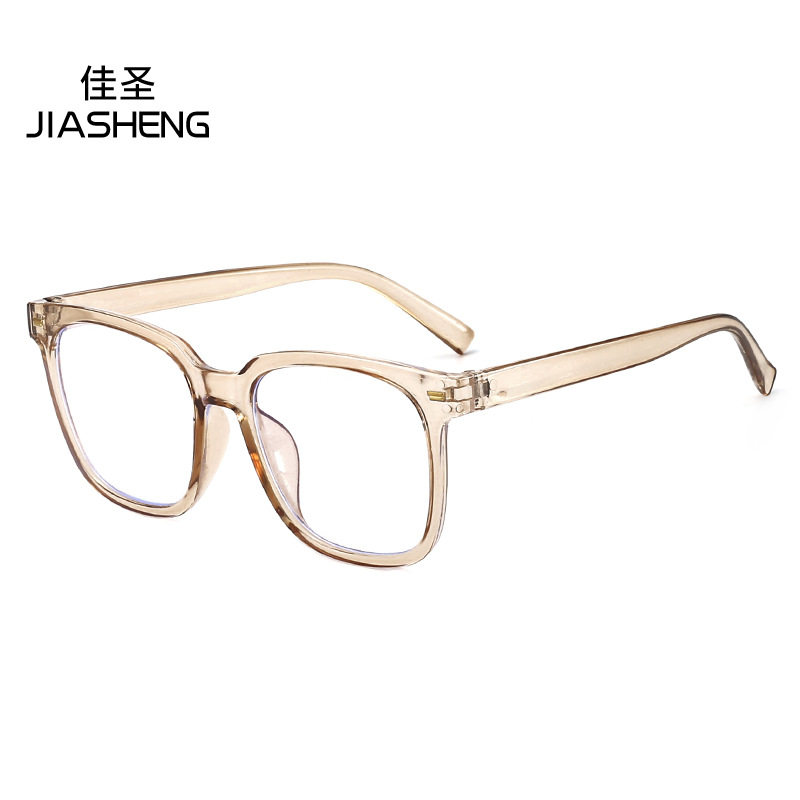 New Youth retro large frame anti-blue light flat mirror plain black fashion glasses frame can be equipped with proximity mirror wholesale
