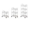 Acrylic Transparent Trolley Rack Bedroom Movable Cosmetic Storage Rack Living Room Plastic Snack Rack Factory