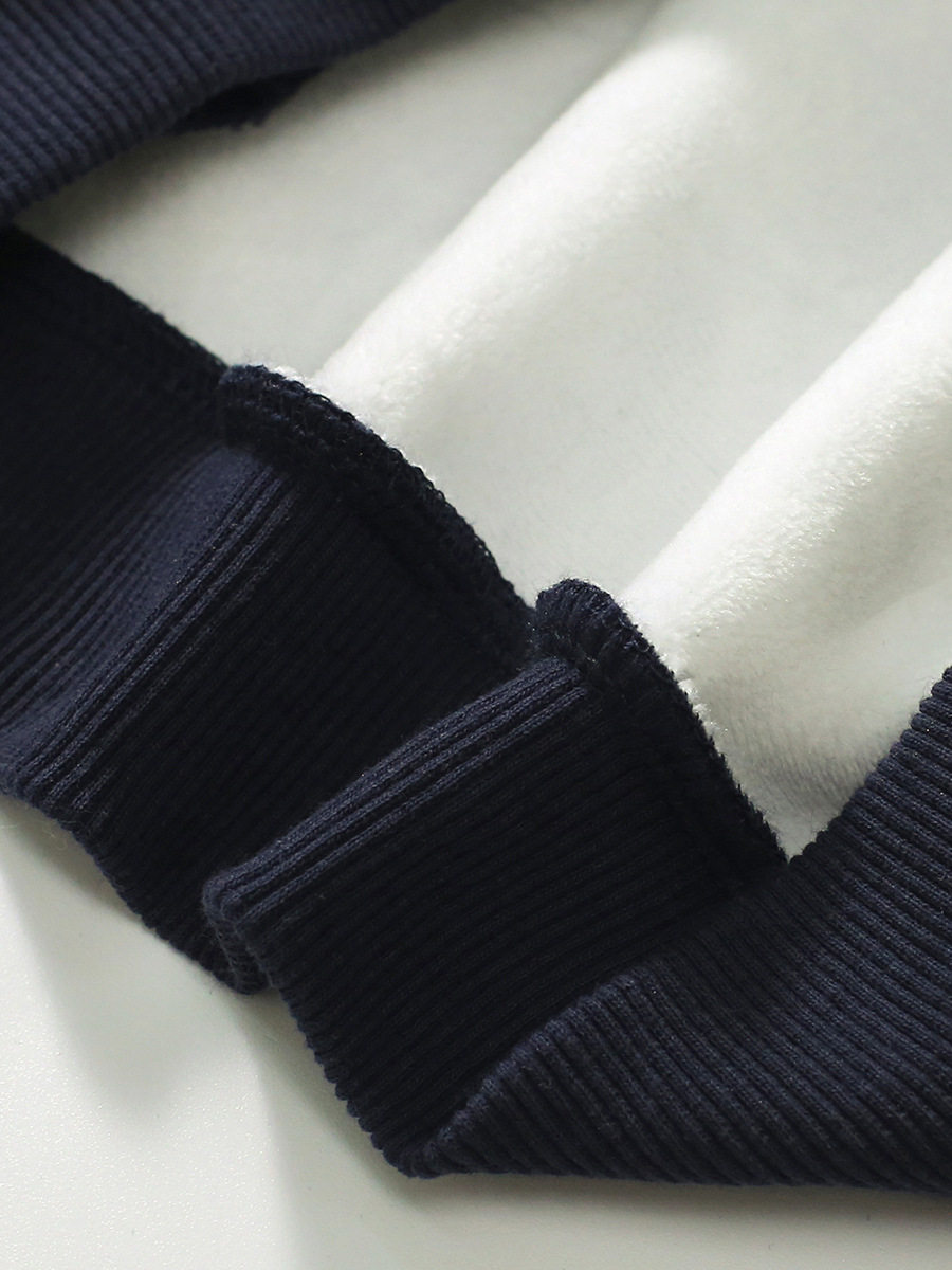 Kids' New Autumn & Winter Fleece-Lined Hoodie Set, Pullover Two-Piece Outfit