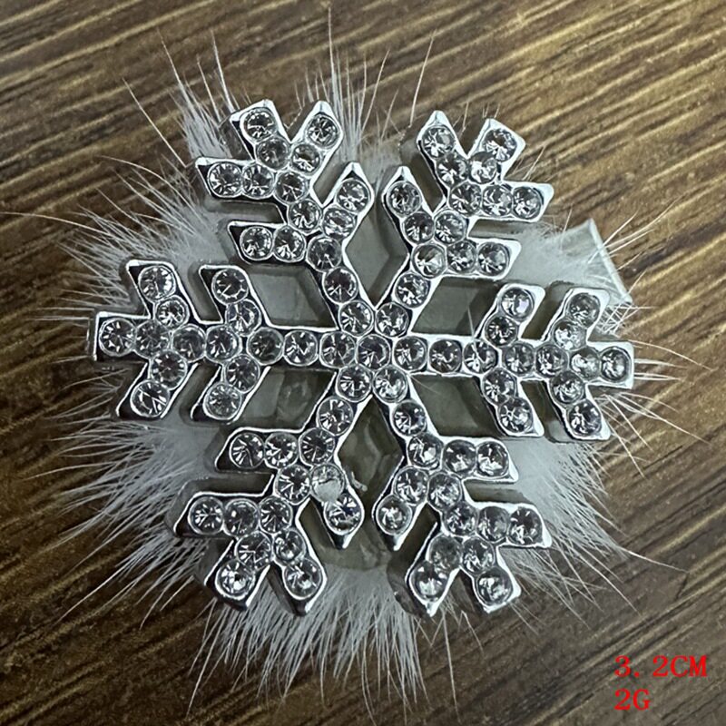 超闪水钻珍珠雪花小鸭夹高颜值圣诞节温柔可爱发卡冬季新款头饰女