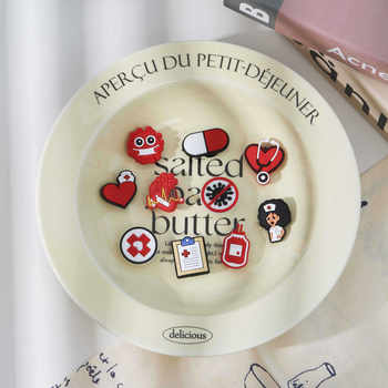 Detachable Wholesale Fun Internet Celebrity Shoe Flower Cartoon Shoe Buckle Cute New Couple Creative Clogs Accessories High-End