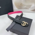 3.0cm wide beautiful red with black pattern gold buckle