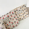 Corduroy Cosmetic Bag Women's New Mori Flower Clutch Bag Portable Travel Storage Bag Zipper Wash Bag