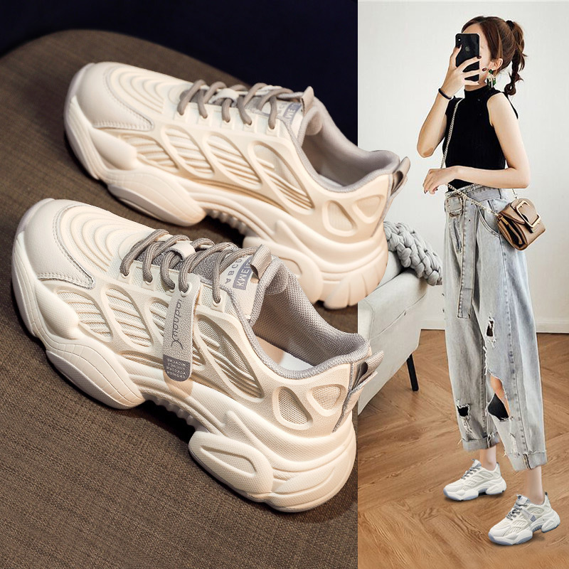 Net Red Daddy Shoes Shoes 2021New Autumn Hundred Take Shoes White Leisure Motion ins Tide Spring Model  网红老爹女鞋鞋子2021新款秋季百搭单鞋小白休闲运动ins潮春夏款 Net Red Daddy Shoes Shoes 2021New Autumn Hundred Take Shoes White Leisure Motion ins Tide Spring Model 