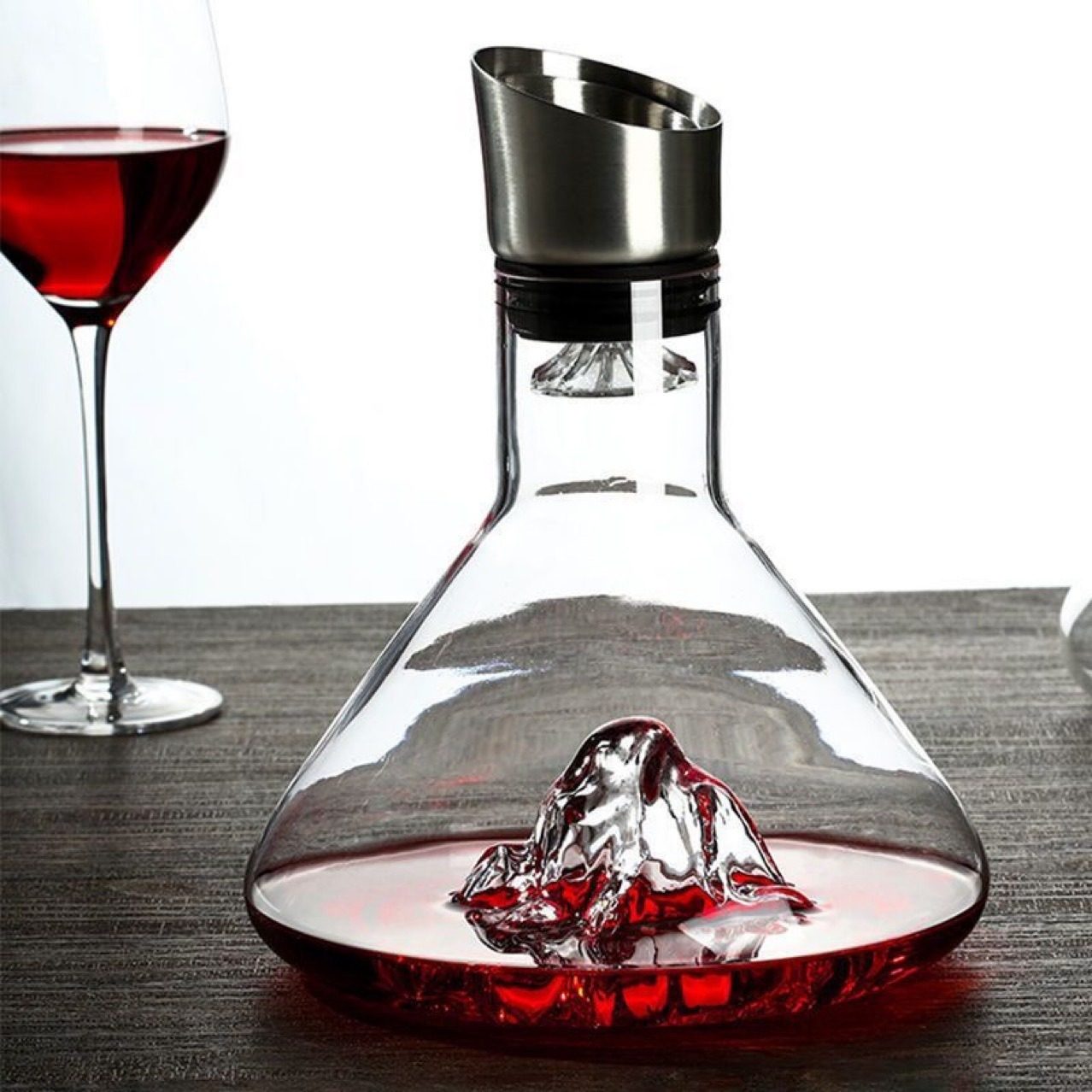 Iceberg Waterfall Decanter Fast Household suit Thickened High-Grade Crystal Glass Grape Pour Wine Storage and Wine Storage Pot