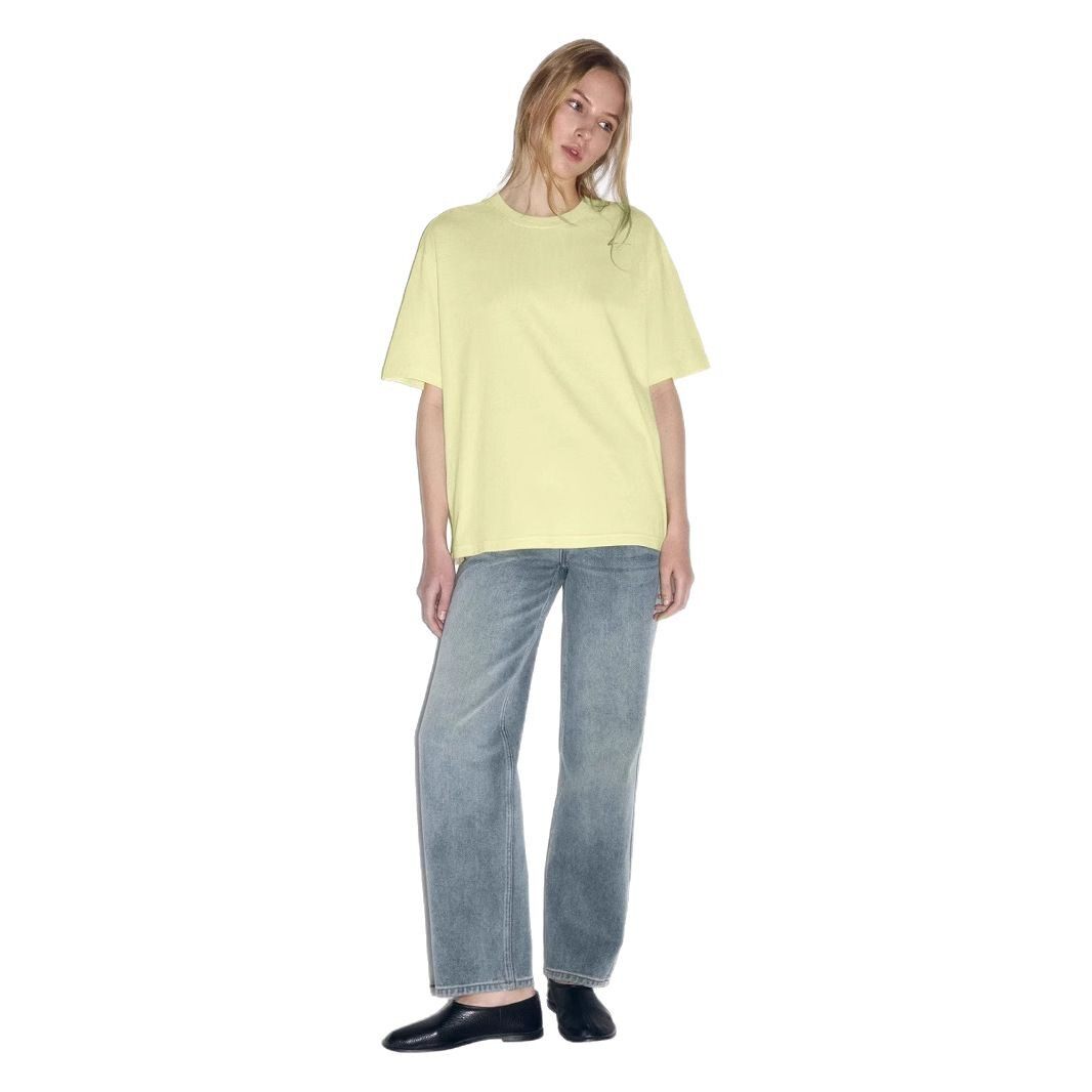 Womens 100 Cotton Solid Color T Shirt Round Neck Short Sleeve Versatile Style Spring Summer Collection Wholesale