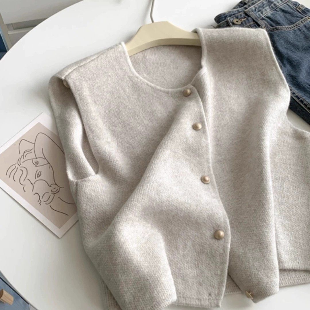 1681 Vest Loose Large Size Knitwear Versatile Pullover Fashion New Thin Base Casual