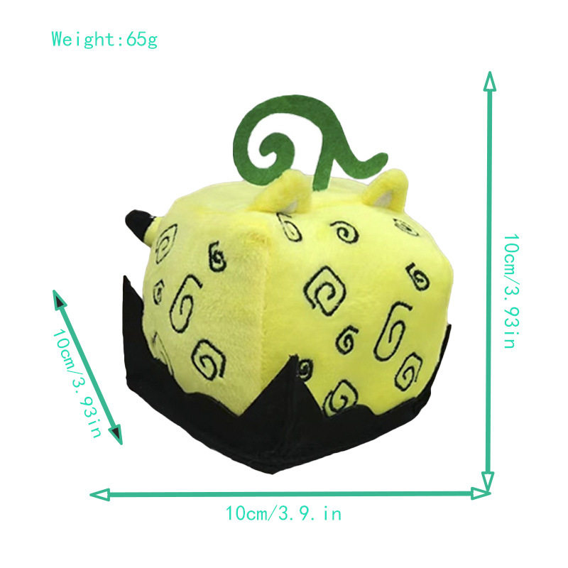 跨境新款恶魔果实玩具bloxfruits游戏周边毛绒公仔盒子动物玩偶