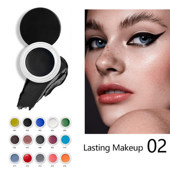 Foreign trade color eyeliner waterproof anti-sweat non-blooming lasting Gel Eyeliner no logo painted cream in stock