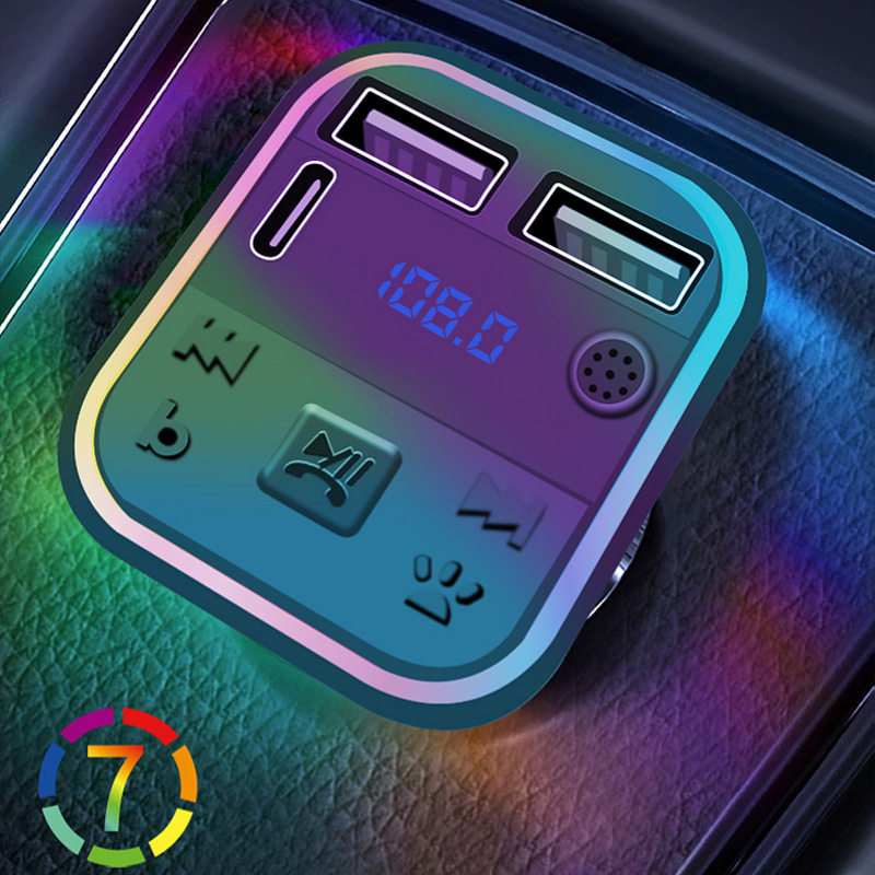 G40 Car Charger Bluetooth MP3 Play Car Cigarette Digital Display Fast Charge PD Multifunctional Car Charge Fast Charge