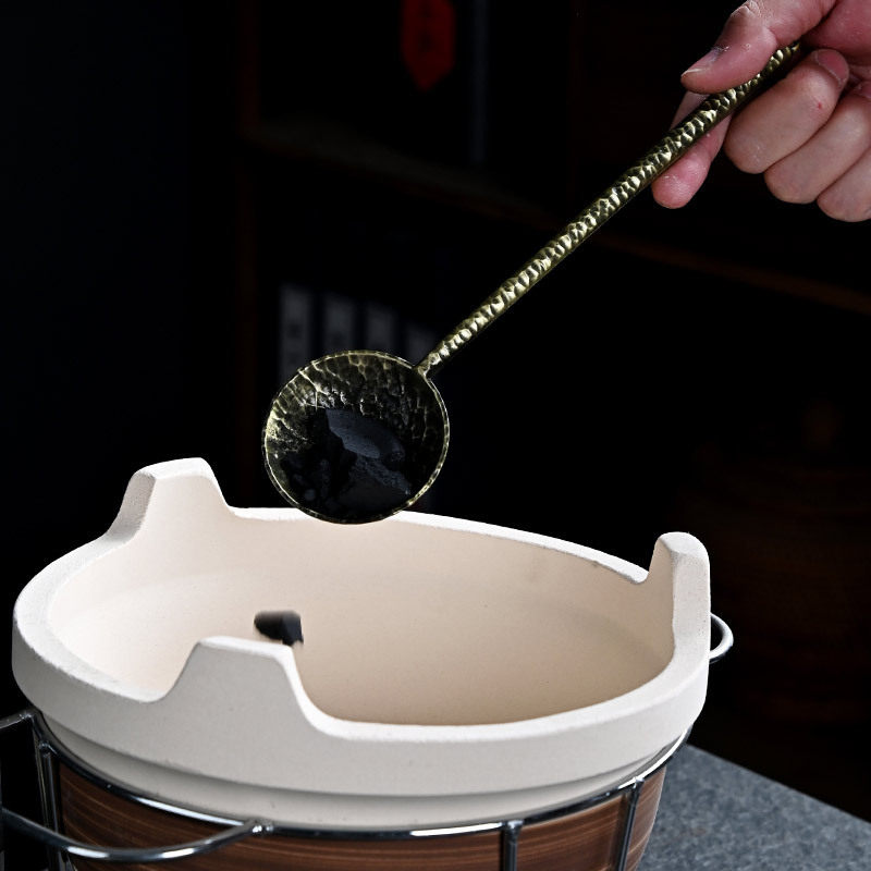 Stove tea cooking accessories full suit outdoor charcoal fire tea baking tools special equipment copper fire pliers charcoal clip charcoal shovel