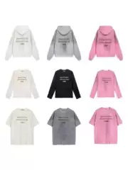 Cross-Border Trendy Brand Ac1996 Rhinestone Letter Print Washed and Distressed Loose-Fit Pure Cotton Unisex T-Shirt Collection 25