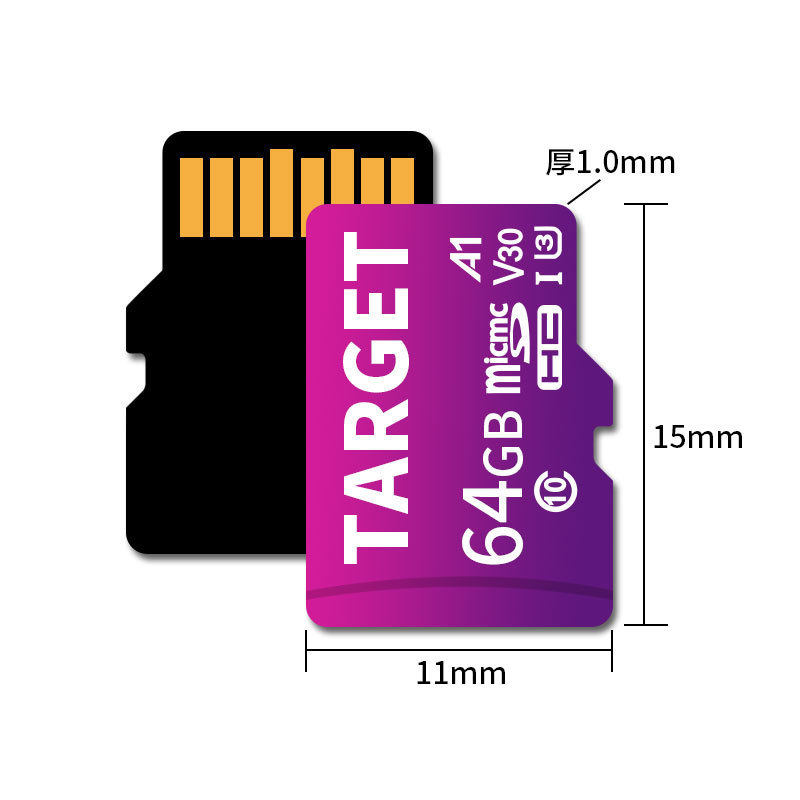 Tf Card Purple Card 128G/512Gb High-Speed Monitoring Memory Card Mobile Phone Memory Card Wholesale Factory Direct Supply