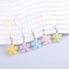 Colorful Cherry Blossom Keychain Lobster Clasp Lanyard DIY Jewelry Accessories Keychain Bag Phone Chain Pendant