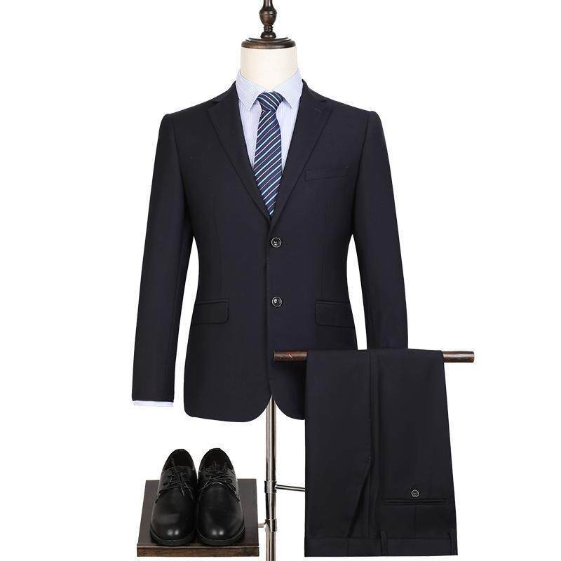 仿毛料西装西服套装正装教师公务员面试西装外套秋冬职业装工作服