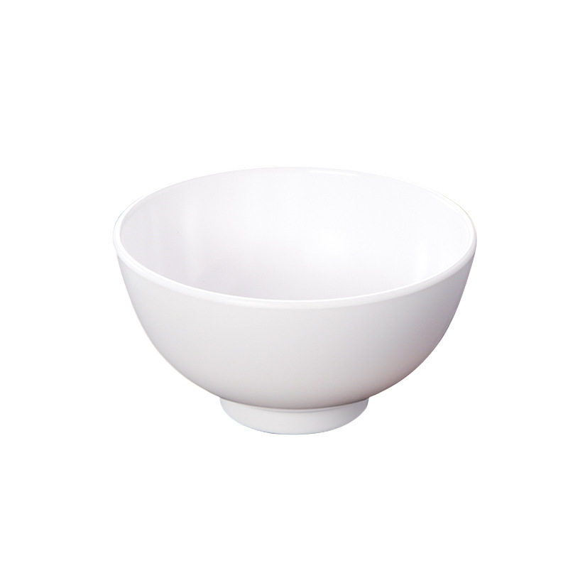 White anti-fall melamine small Bowl restaurant small soup bowl plastic imitation ceramic resin rice hot pot restaurant seasoning Bowl