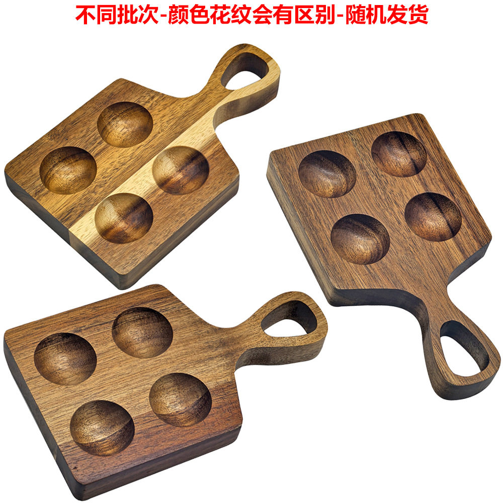Wooden Egg Tray Japanese Style Solid Wood Storage Box Acacia Wood Beech Wood Egg Tray Storage Rack Kitchen Storage Box