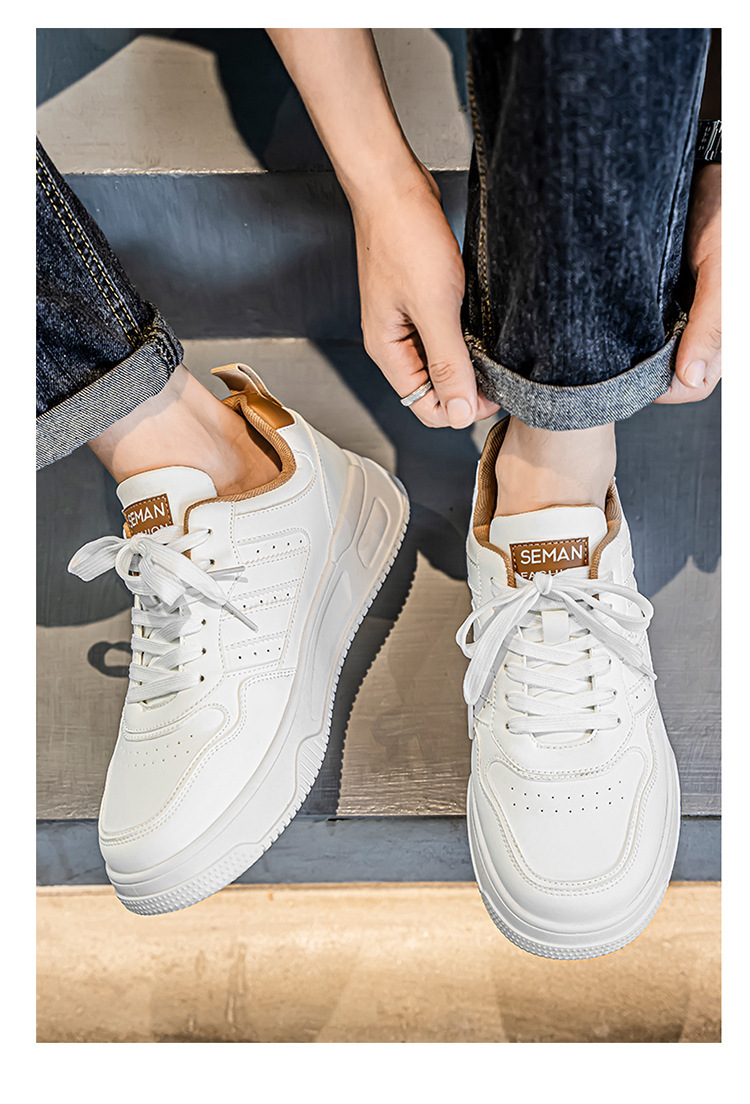 Men's Shoes Summer New Breathable Versatile White Casual Sneakers Student Thick-Soled Sports Shoes Casual White Shoes for Men 21 O1CN019e4CJI2MDi8UJhafo !!1897509794 0 cib