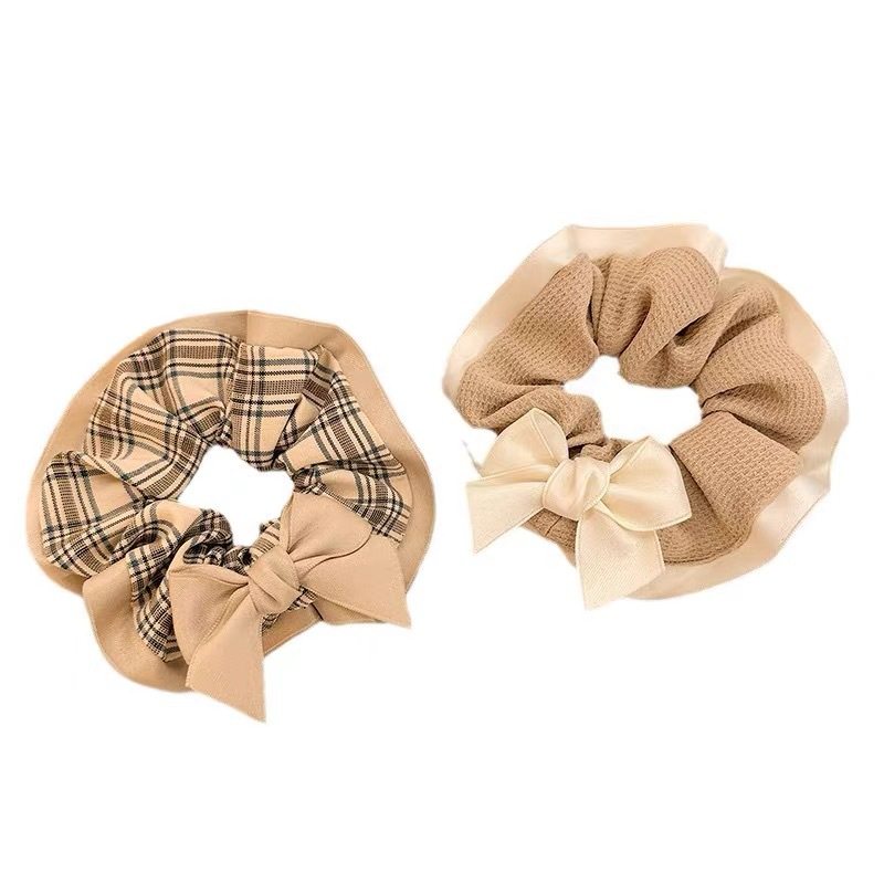 Maillard bow large intestine hair band women's high elastic durable hair rope balls hair tie hair rope headdress rubber band