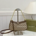 Thin shoulder straps brown