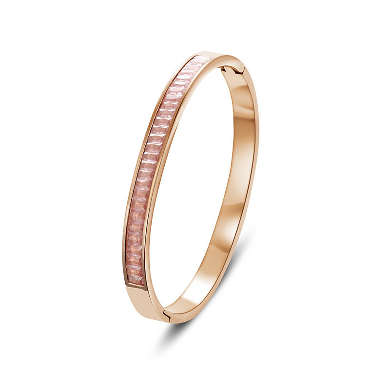 钛钢手镯女生高级感小众满天星不掉色镶钻精致排钻ins风满钻手环