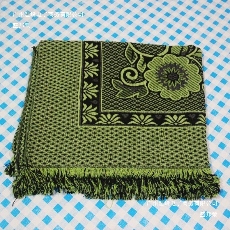 Wholesale Thread Blanket Bed Sheetss Old-Fashioned Tablecloth Summer Casual Knitted Blanket Thickened Bedspread Plant Flowers