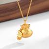 2026 Tiktok Style Lucky Bag Pendant Necklace for Women, High-Quality Light Luxury Niche Design Clavicle Chain, Gift for Girlfriend Jewelry