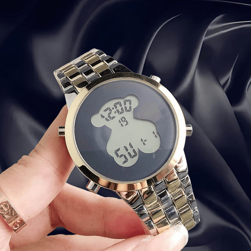 New Style Watch Fashion Outdoor Casual Alloy Fashion Watch Multi-functional Sports Student Electronic Watch Fashion Women's Watch