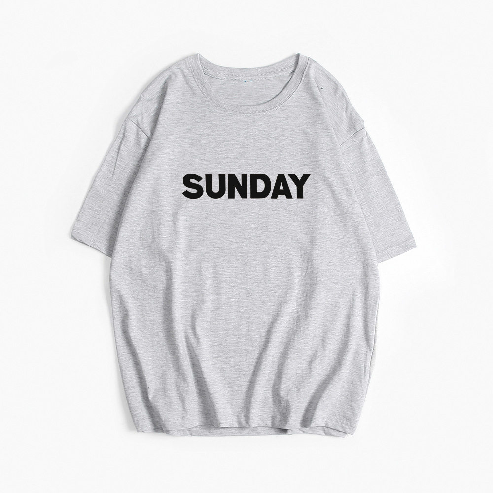 Womens Summer Graphic T Shirt Loose Fit Round Neck Short Sleeve Cotton Casual Wear for Everyday Wholesale