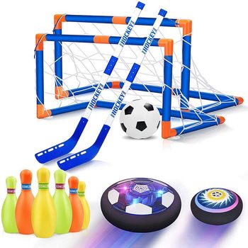 Cross-Border Air Cushion Suspended Football with Led Lighting Electric Universal Air Cushion Football Indoor Air Football Amazon