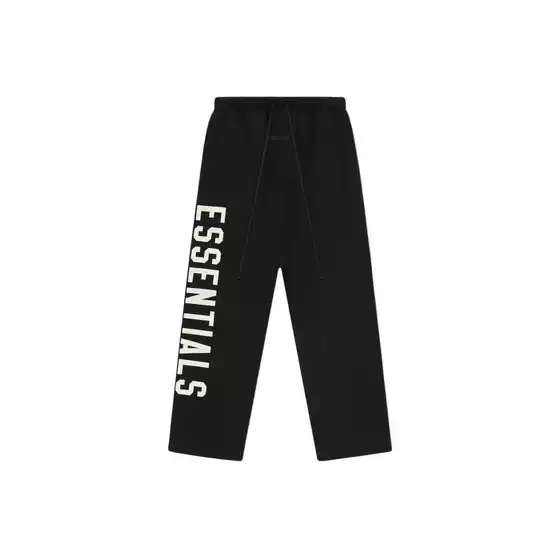 Essentials Printed Lace-Up Mid-Rise American-Style Heavy-Duty Straight-Leg Casual Pants