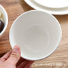 [Bowl Wholesale] Rice Bowl Ceramic Bowl Tableware Hotel Thickened Dining Bowl Breakfast Bowl Small Bowl Soup Bowl Large Noodle Bowl