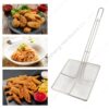 Fried strainer large strainer French fries noodle filter screen stainless steel kitchen commercial fine mesh square strainer shovel