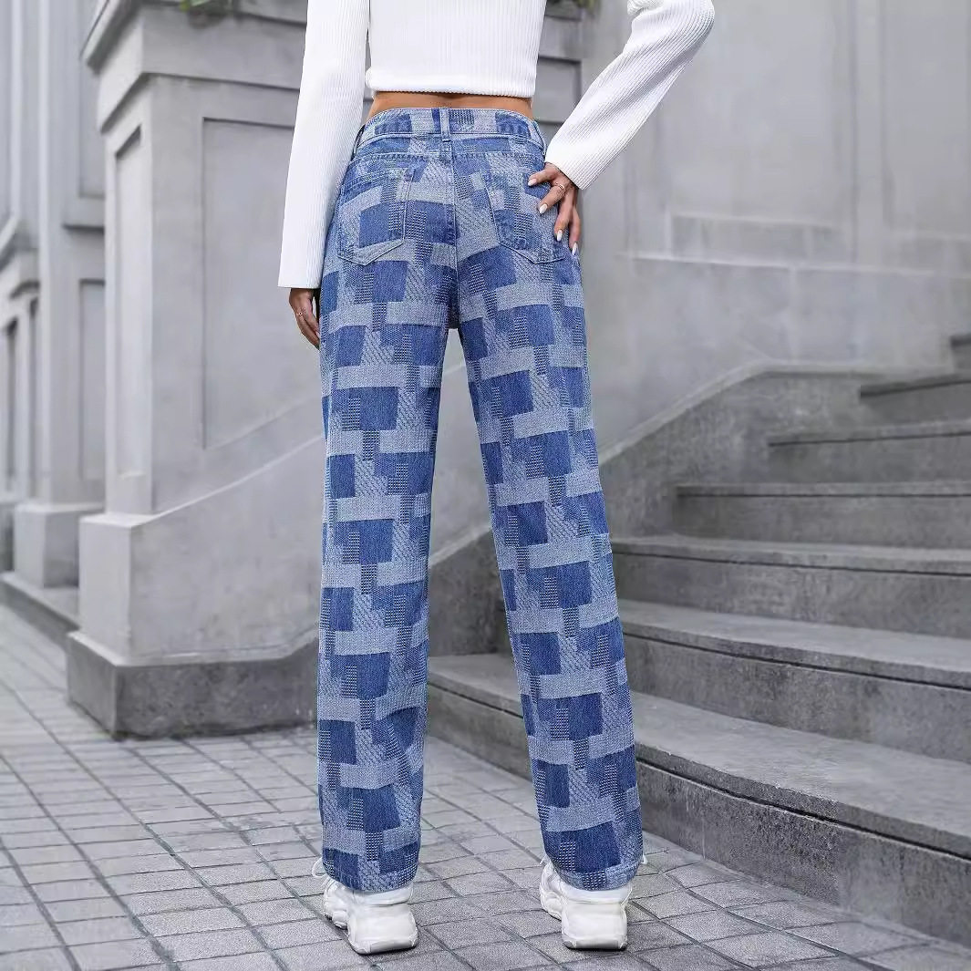 Womens Casual Slim Fit Straight Leg Denim Jeans High Quality Craftsmanship Comfortable Fabric Versatile Style