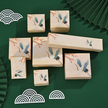 Meihe series heaven and earth cover jewelry packaging box earrings earrings necklace jewelry box packaging vintage handbag wholesale