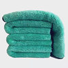 1200g green hair strange water towel wholesale fine fiber absorbent car cloth thick double coral fleece car wash towel