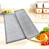 Silver wire dish cloth dual-purpose steel wire dish towel 18*23 non-stick oil cleaning rag kitchen multi-functional cleaning cloth